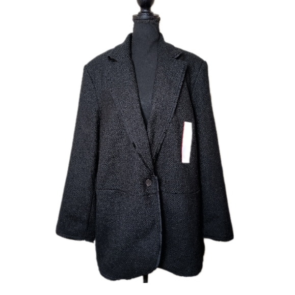 Future Collective x Jenny K. Lopez Bouclé Frayed Edge Blazer – Size 1X - Picture 5 of 12